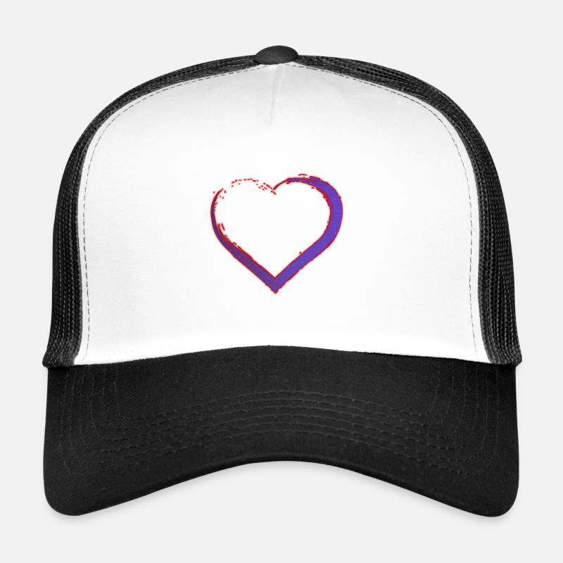 Lila Herz Logo Trucker Cap