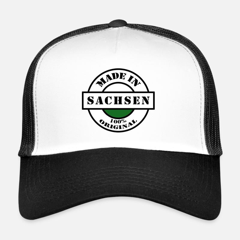 MADE IN SACHSEN Dresden Leipzig Geboren Geschenk Trucker Cap