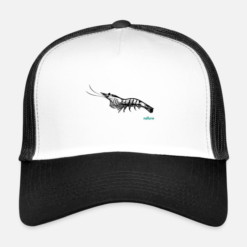 Garnelen - Trucker Cap - Weiß/Schwarz