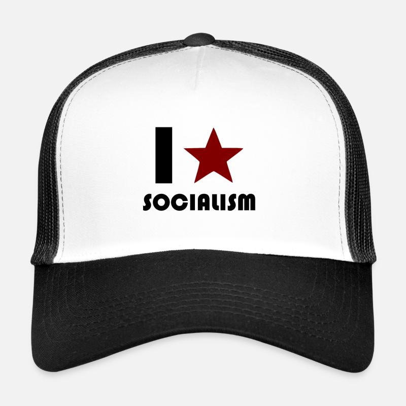 socialism - Trucker Cap - white/black