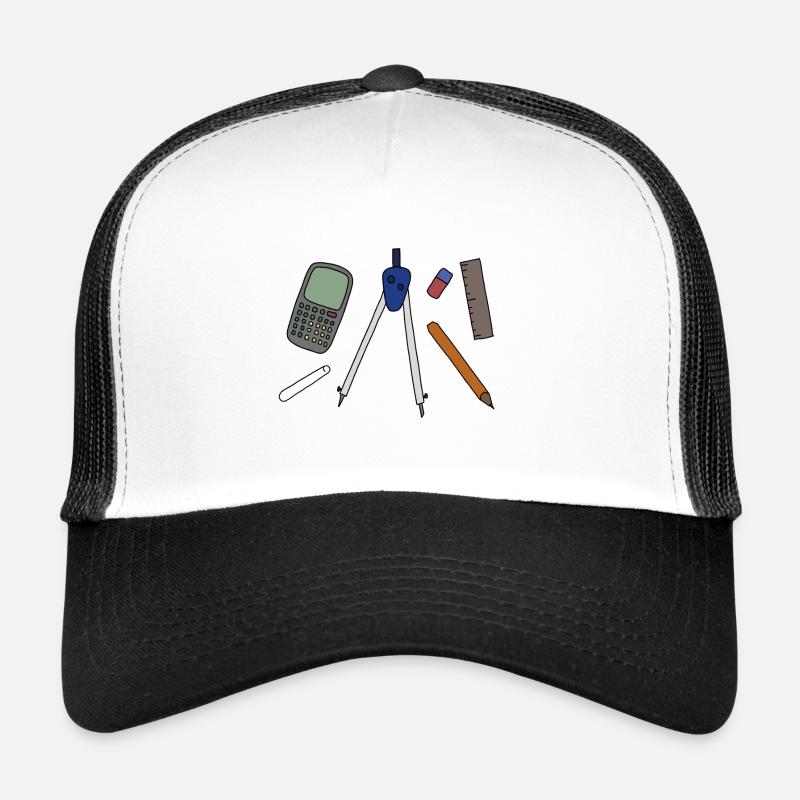 mathématiques - Casquette trucker - blanc/noir