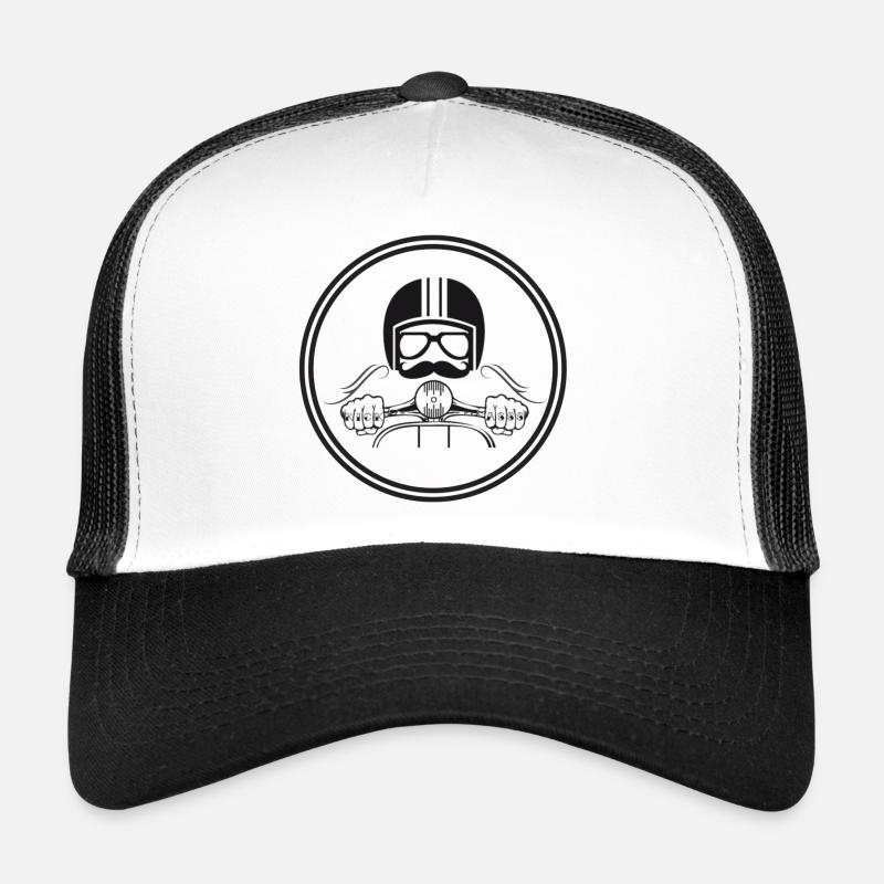 TwoStrokes Scooterboy - Trucker Cap - Weiß/Schwarz