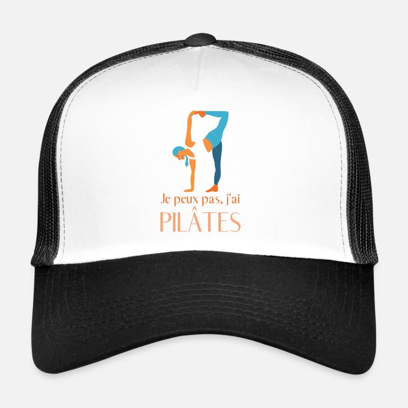 Pilates - Casquette trucker  - blanc/noir
