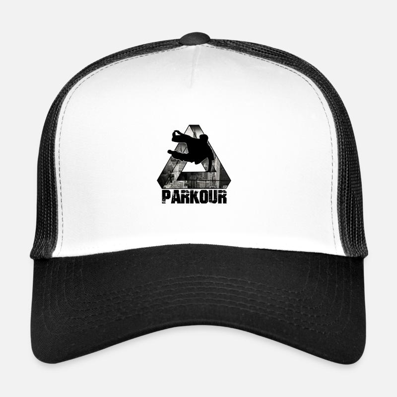 Parkour triangle impossiblecity style Trucker Cap