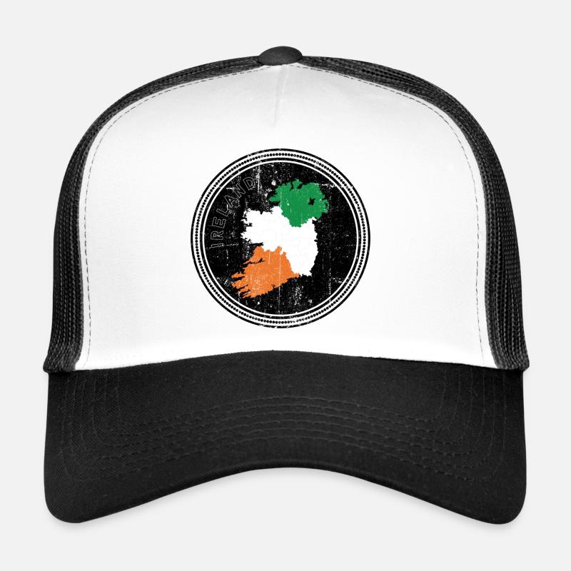 Emblème de la carte tricolore d’Irlande Casquette trucker 