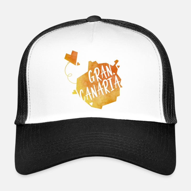 Gran Canaria - Casquette trucker  - blanc/noir