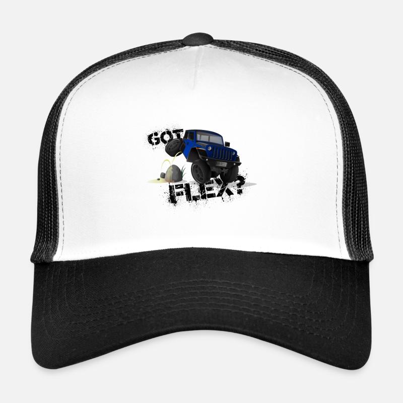 GOT FLEX? - OFFROADER Crawler - Blau - Trucker Cap - Weiß/Schwarz