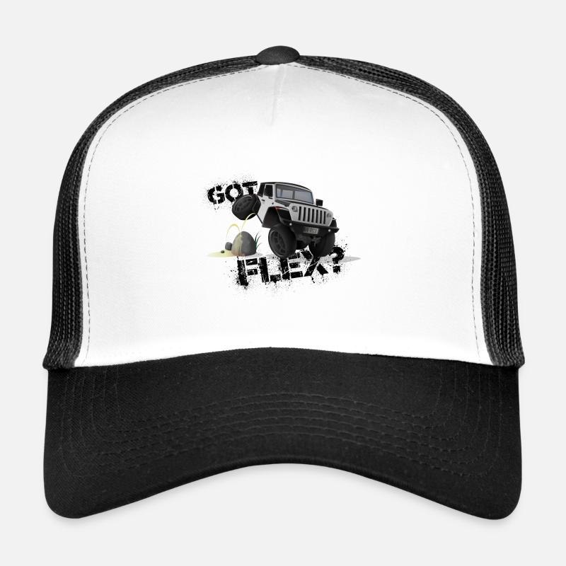 GOT FLEX? - OFFROADER Crawler - Weiß - Trucker Cap - Weiß/Schwarz