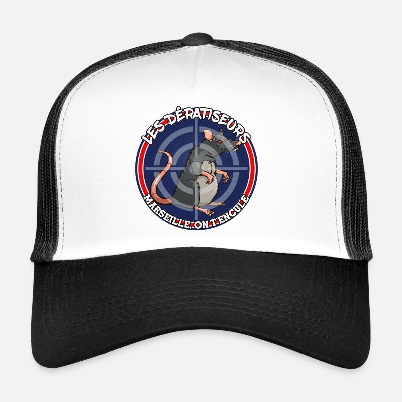 les deratiseurs - Casquette trucker  - blanc/noir