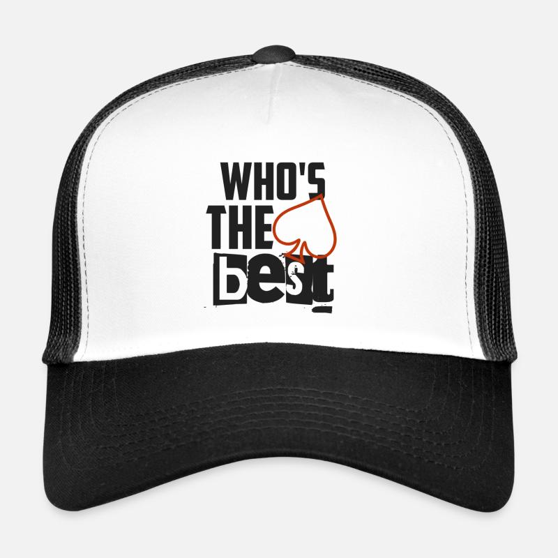 Who es the best - Trucker Cap - Weiß/Schwarz