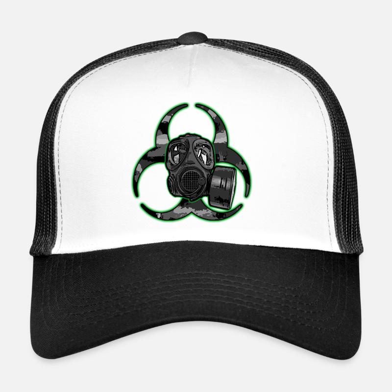 Masque à gaz -Toxique Casquette trucker 