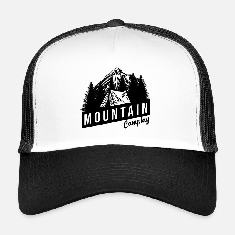 mountain tent camping Trucker Cap