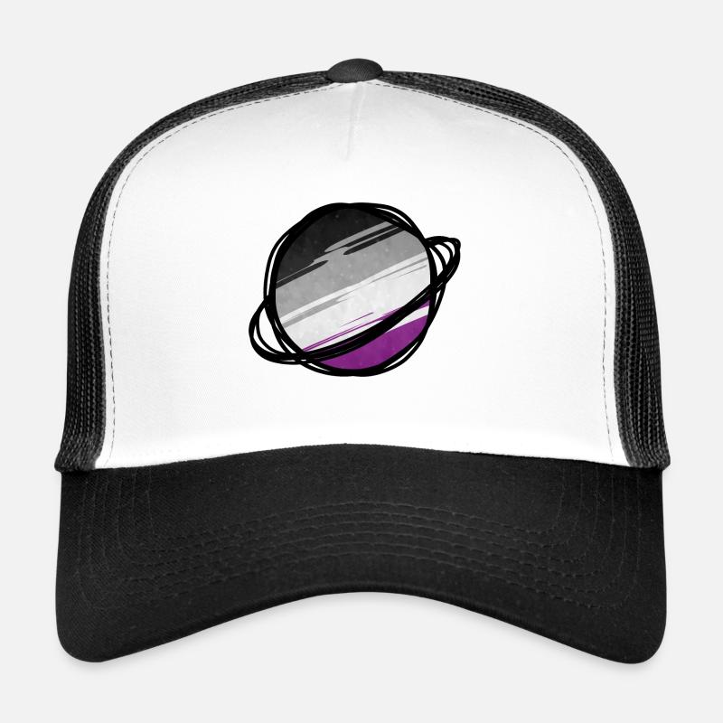 Asexueller Planet - Trucker Cap - Weiß/Schwarz