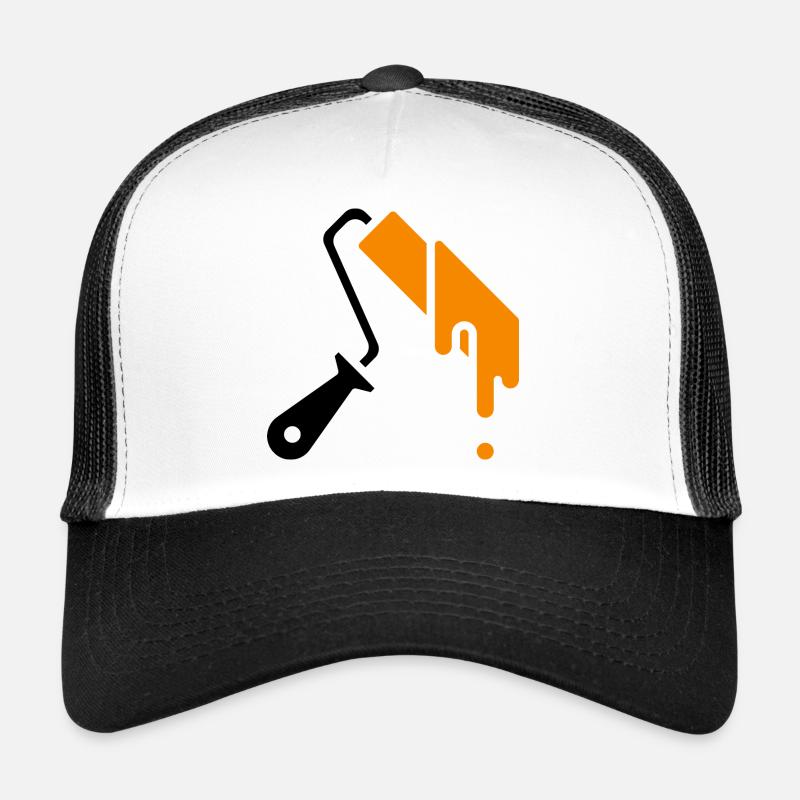 Rouleau de peinture avec couleur Casquette trucker 