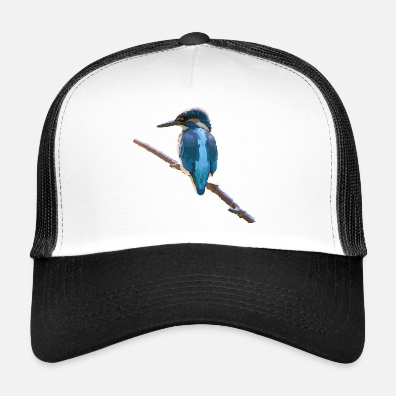 Eisvogel - Trucker Cap - Weiß/Schwarz