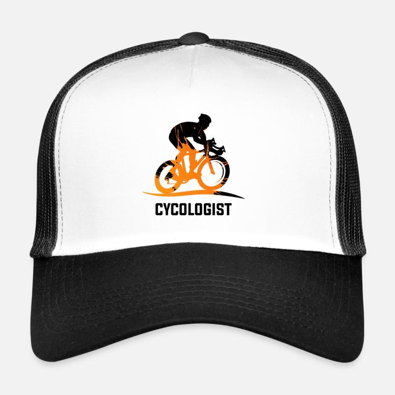 Cycologist - Casquette trucker - blanc/noir