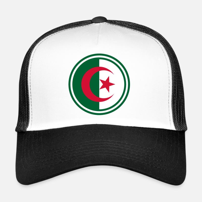 Drapeau de l’Algérie autour Casquette trucker 
