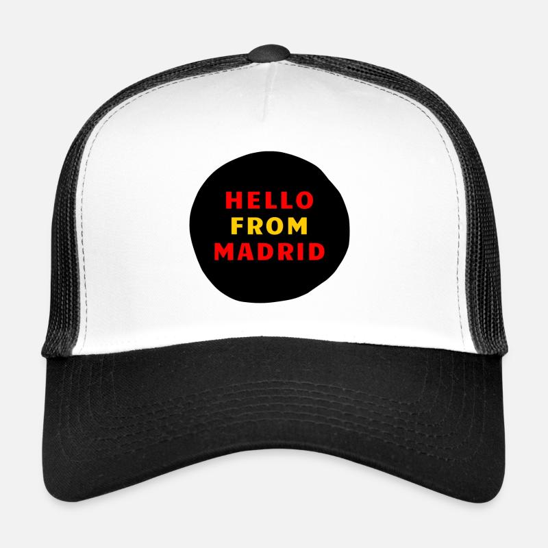 Madrid - Hello From Madrid - Trucker Cap - white/black