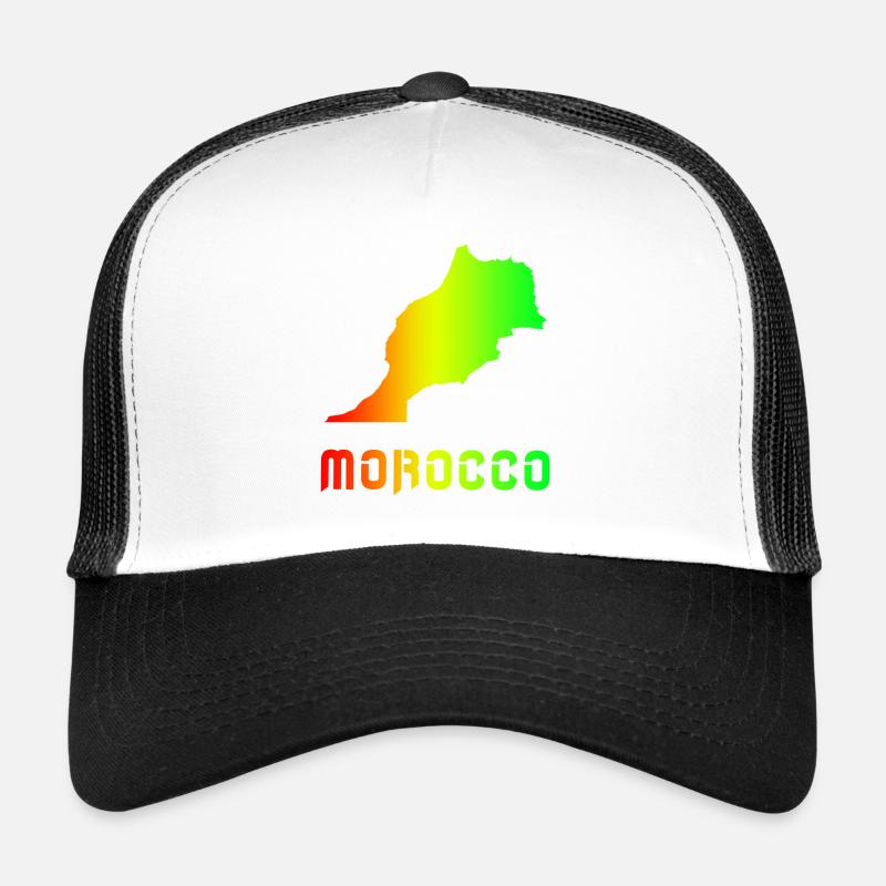 Marokko Regenbogen Landkarten Design / Geschenk Trucker Cap