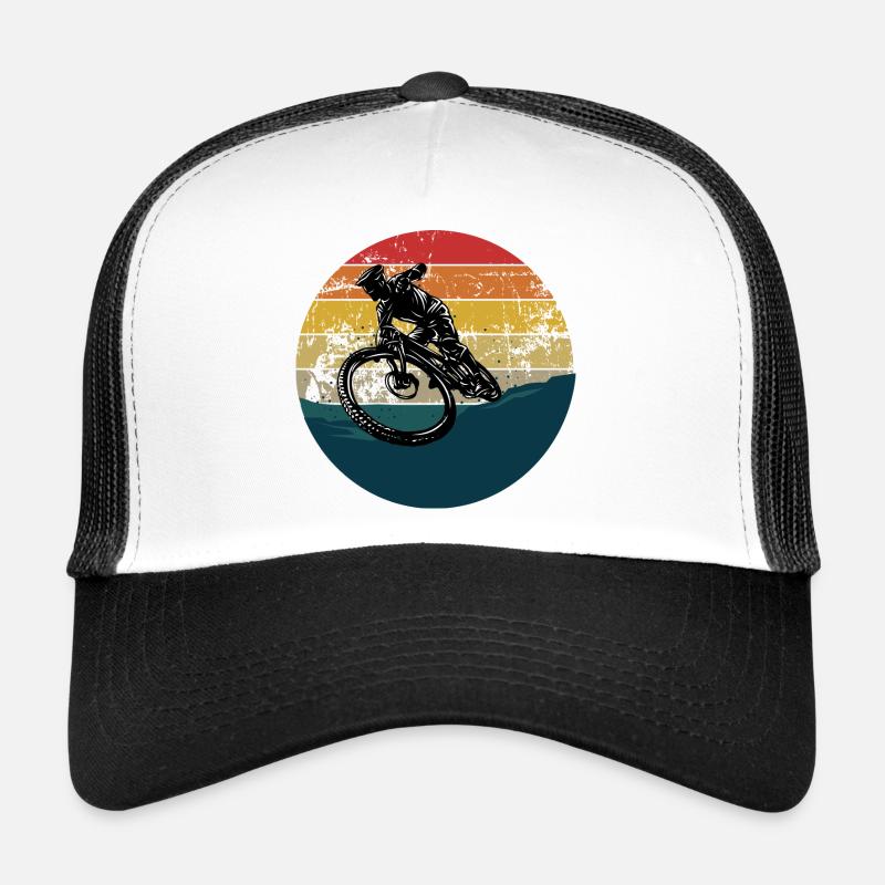 Cascade cycliste en VTT rétro VTT de descente Casquette trucker 