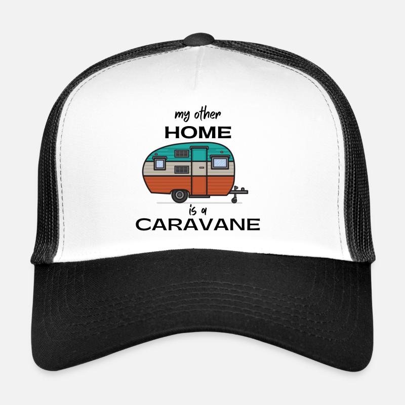 Mein anderes Zuhause ist ein Wohnwagen-Geschenk-Camper-Mann Trucker Cap
