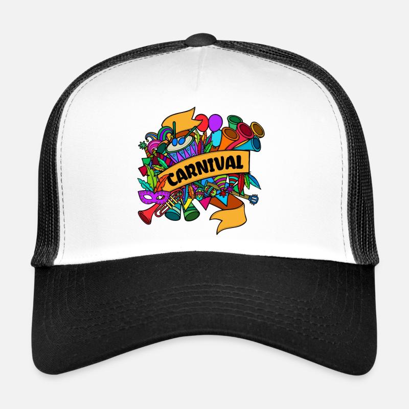Carnival Masks Carnival Carnival Procession Trucker Cap