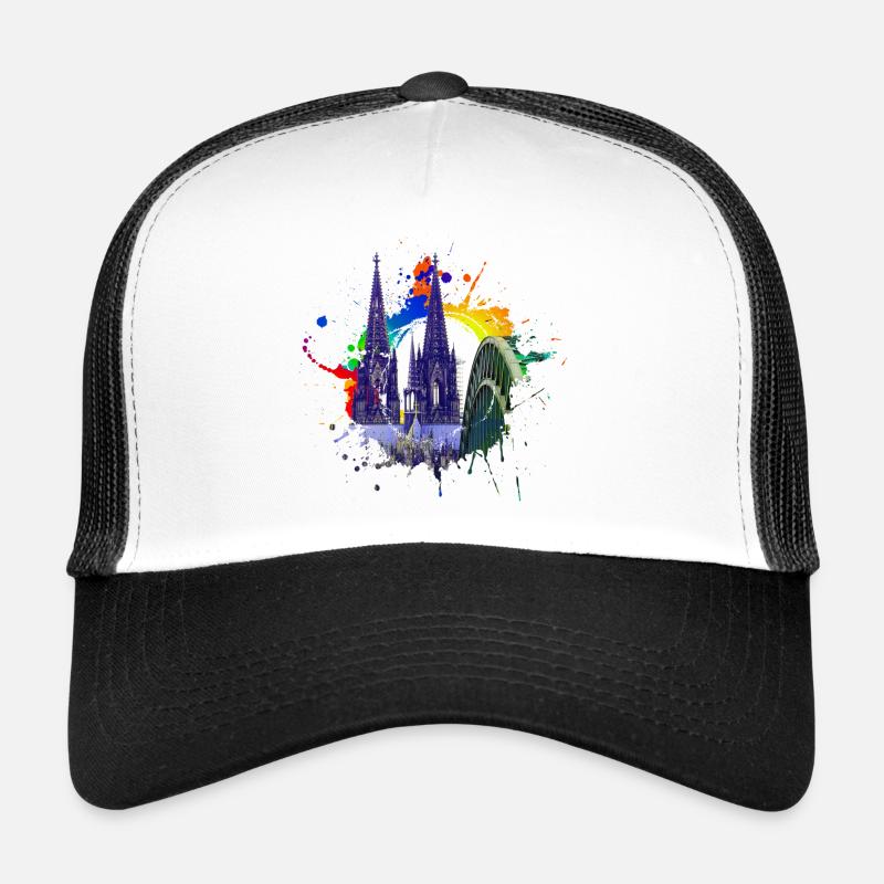 Cologne Germany Cologne Cathedral Cologne City Skyline Trucker Cap