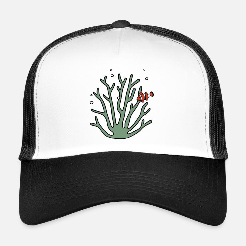 Corail poisson anémone Casquette trucker 