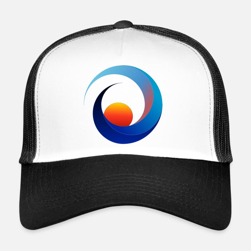 Sea Waves Sunset Trucker Cap