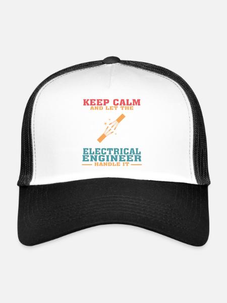 Funny Electrical Engineering Quote for Electrical - Trucker Cap - white/black - Front