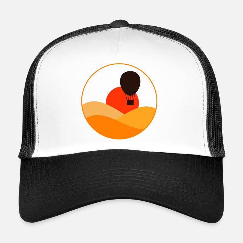 Heißluftballon - Trucker Cap - Weiß/Schwarz
