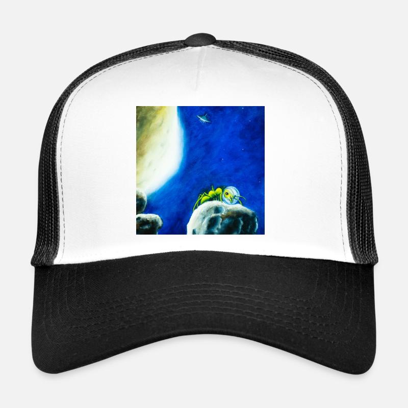 Mondam ant or ameisonaut in the starry night - Trucker Cap - white/black