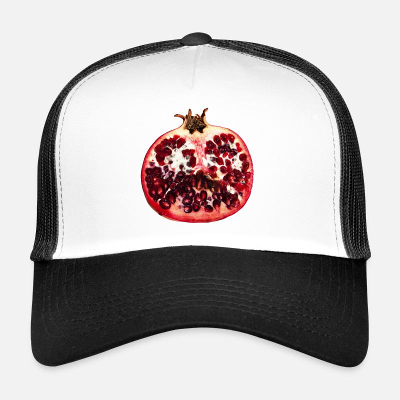 Granatapfel - Trucker Cap - Weiß/Schwarz