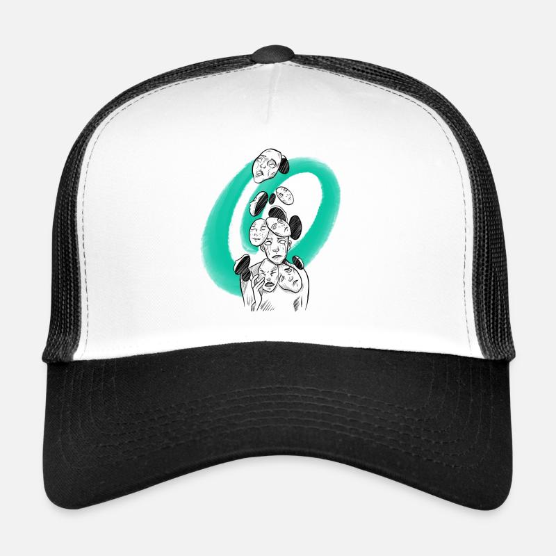 Manga sans-visage sketch Casquette trucker 