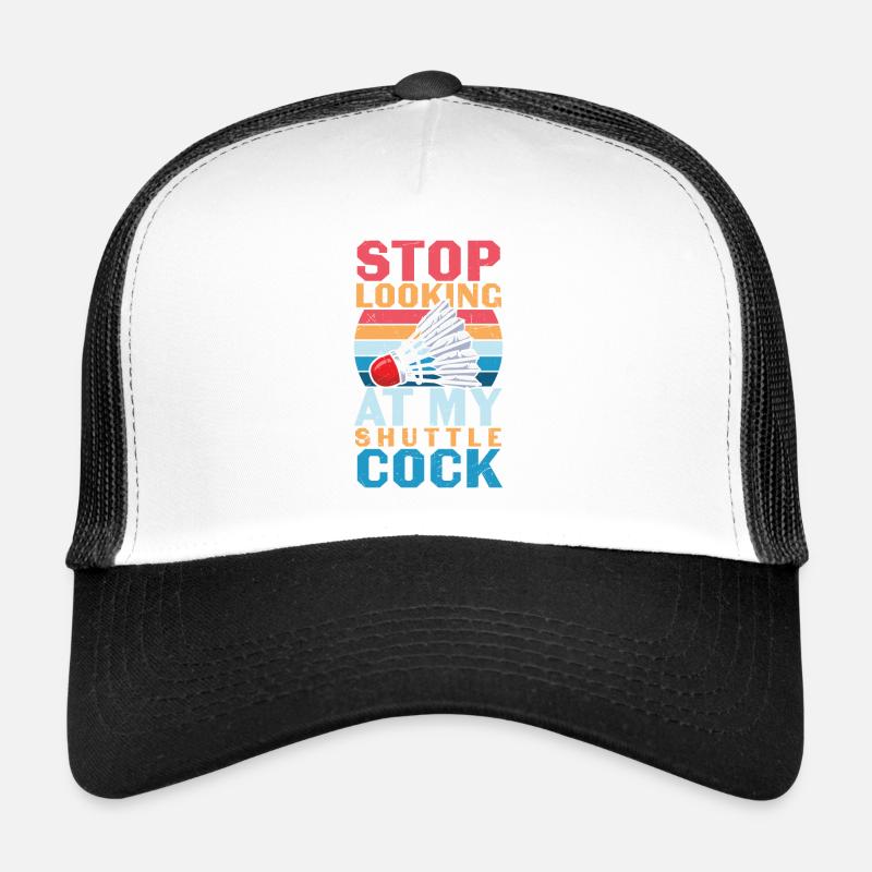 Badminton Joke Shuttlecock Casquette trucker 