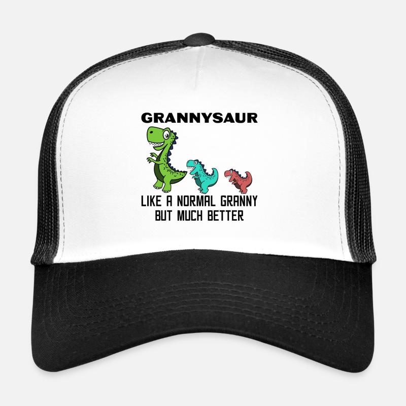 Drôle de déclaration de grand-mère grand-mère dinosaure Casquette trucker 