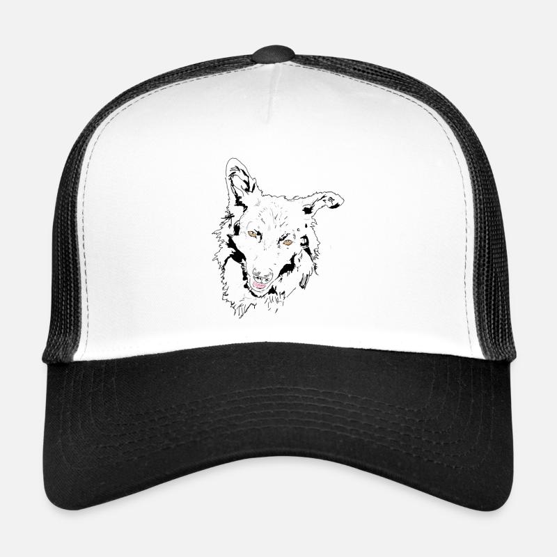 Mudi - Casquette trucker  - blanc/noir