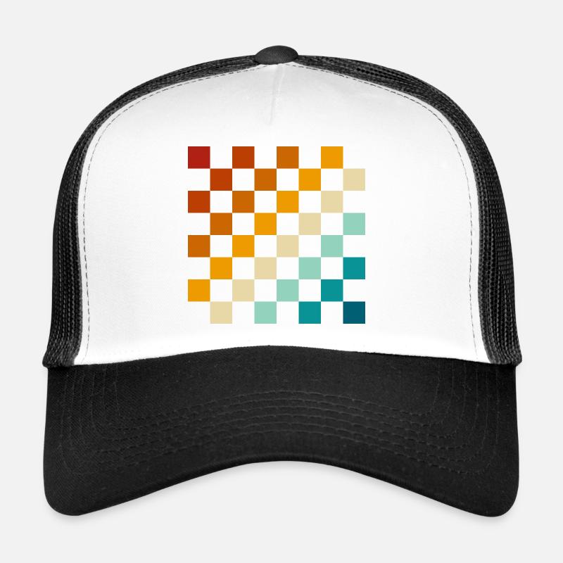 Échiquier rétro Casquette trucker 