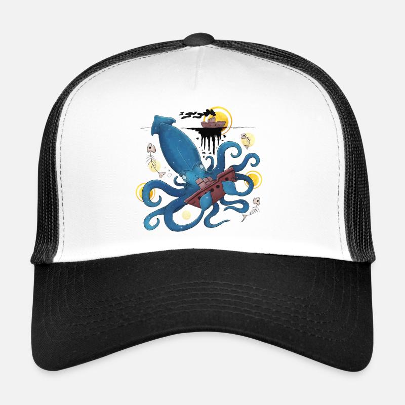 Blue Ink Spirits - Kraken Abyssal Giant Squid Trucker Cap