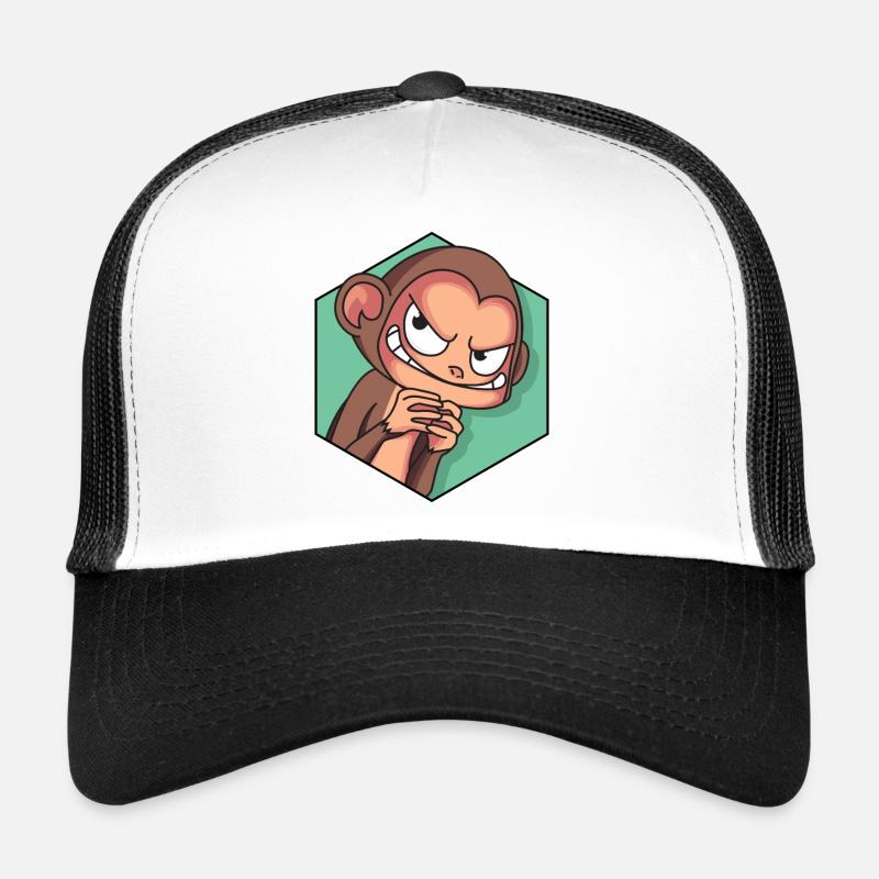Singe rusé | Drôle de singe Casquette trucker 