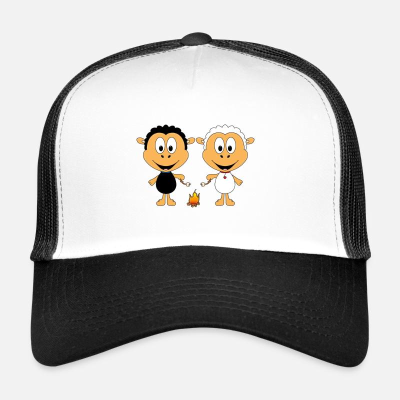 SCHAFE - SHEEPS - LAGERFEUER - MARSHMALLOWS - LOVE Trucker Cap