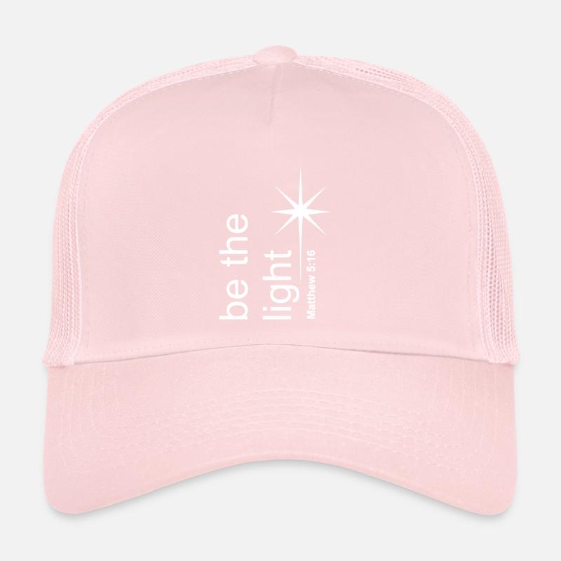 Christian Design Be the Light Matthieu 5 verset 16 Casquette trucker 