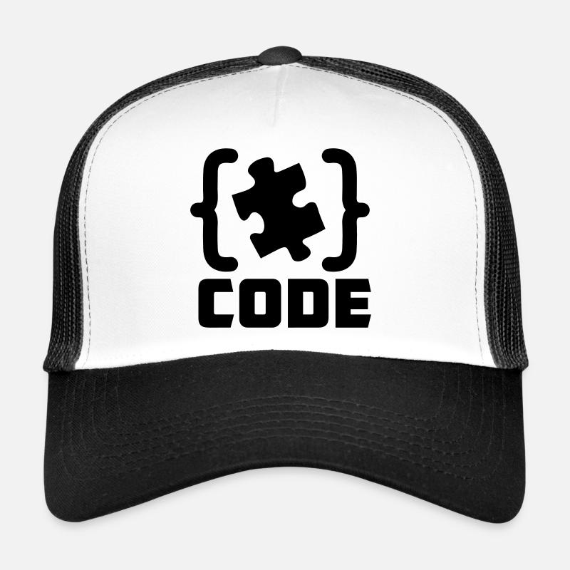 Programmierer Code-Puzzle-Lösung Trucker Cap