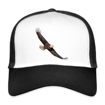 Pygargue à tête blanche - Casquette trucker  - blanc/noir - Devant