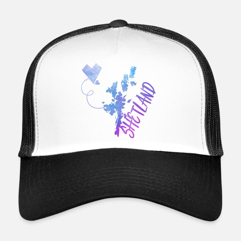 Shetland - Trucker Cap - white/black