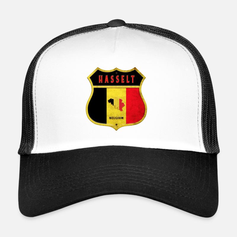 Hasselt Belgien Wappen Flaggen Design Trucker Cap