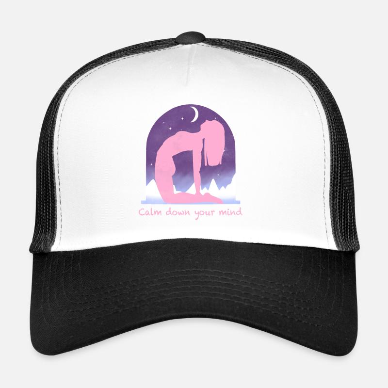 Pose de repos nocturne au clair de lune Casquette trucker 