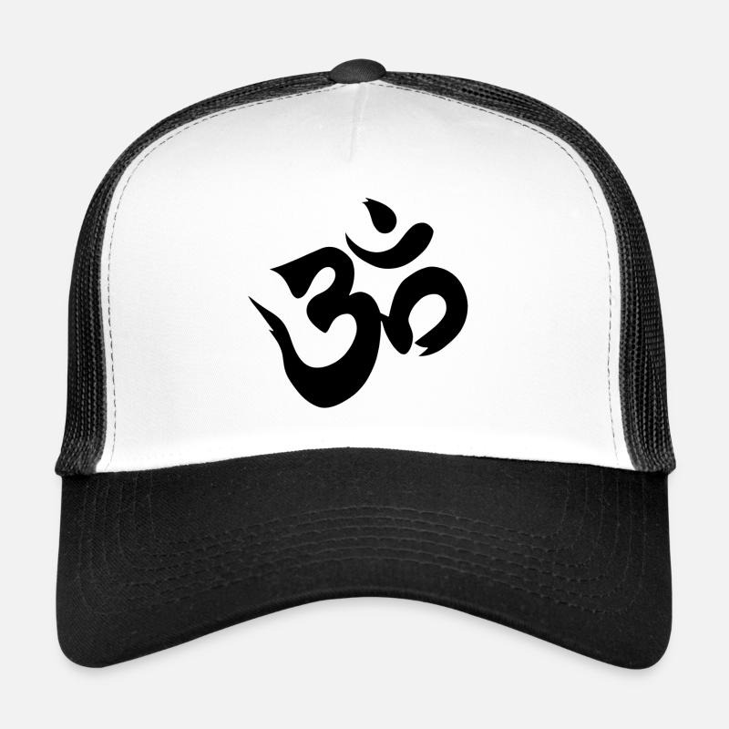 Om - Trucker Cap - white/black