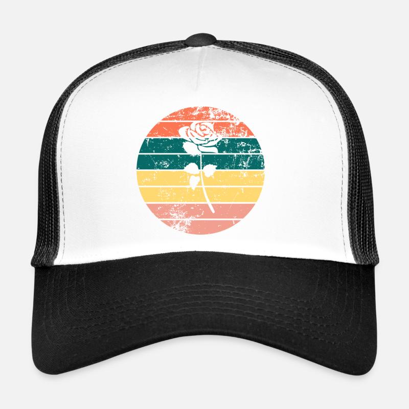 Rose Casquette trucker 