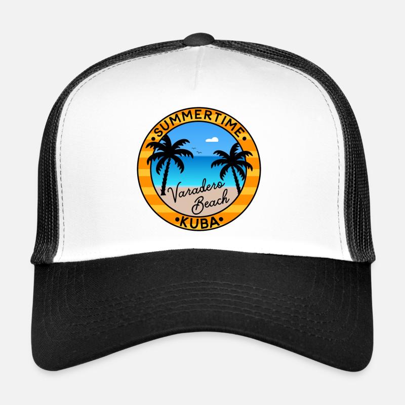 Summertime Cuba - Varadero Beach - Trucker Cap - white/black